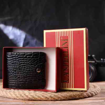 Портмоне Canpellini З натуральної шкіри Чорне (21572) Вінниця