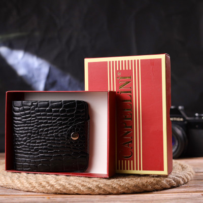 Портмоне Canpellini З натуральної шкіри Чорне (21572) Вінниця - фото 3