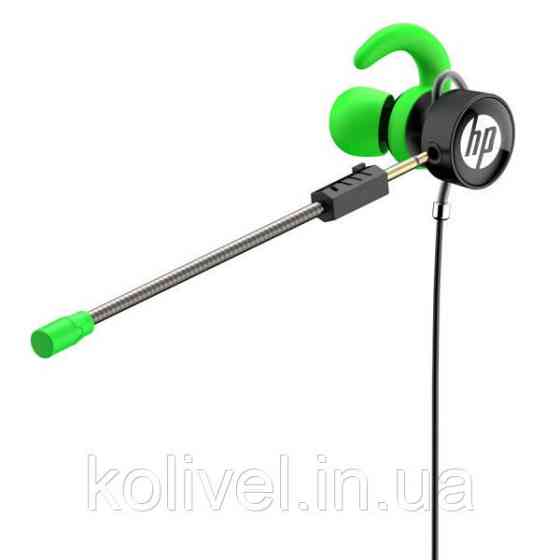 Навушники з мікрофоном HP DHE-7004 (ігрова мобільна гарнітура) Green (DHE-7004GN) Київ