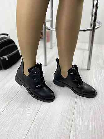 Черевики жіночі MENGTING чорні еко-шкіра 40р. (1187-1) Коломия