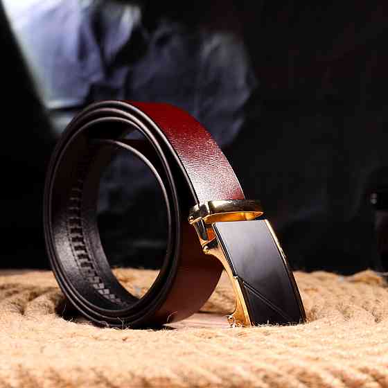 Ремінь для чоловіків з натуральної шкіри Vintage 21479 Коричневий Київ