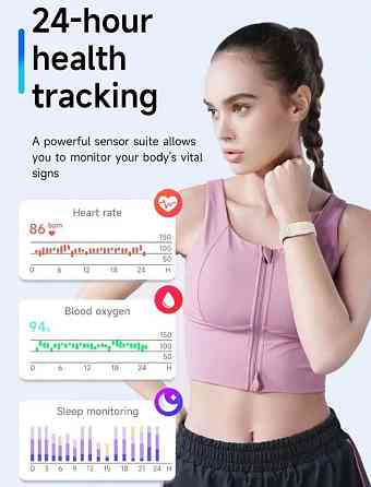 Розумний смарт-годинник Fitness Bracelet Move Air Чорний Київ