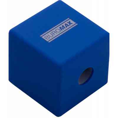 Точилка Buromax CUBE RUBBER TOUCH пластиковий корпус контейнер (BM.4757-1) Винница
