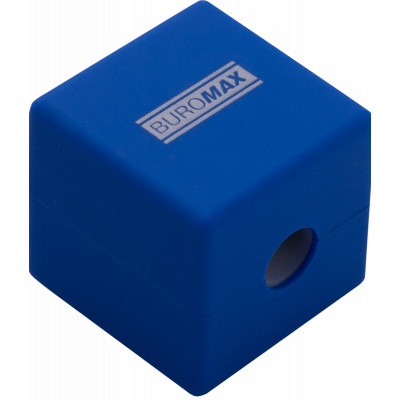 Точилка Buromax CUBE RUBBER TOUCH пластиковий корпус контейнер (BM.4757-1) Винница - изображение 3