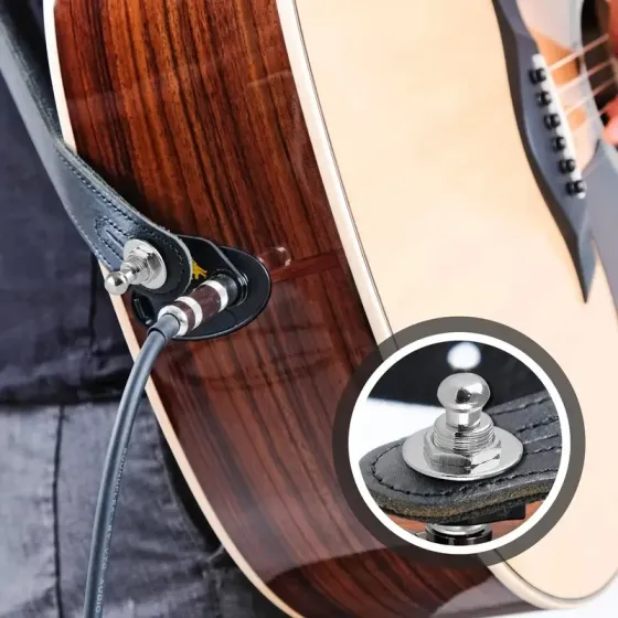 Кріпильні замки-стреплоки для гітарного ременя, комплект 2 шт для надійної фіксації Київ