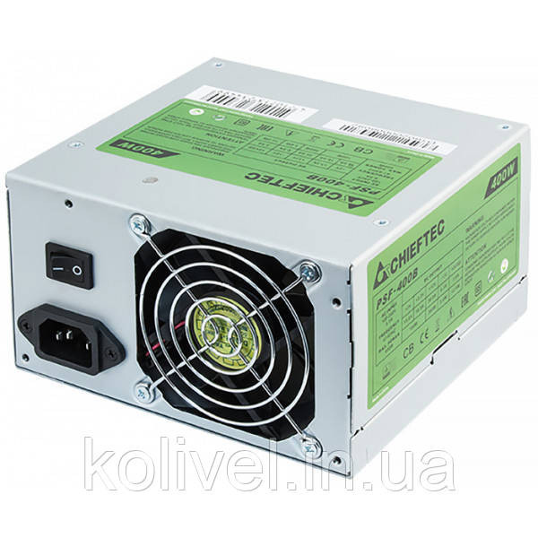 БЖ 400W Chieftec SMART PSF-400B, 80 mm, ~85%, Bulk (PSF-400B) Київ - фото 1