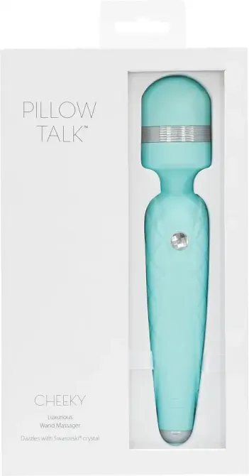 Розкішний вібромасажер PILLOW TALK - Cheeky Teal з кристалом Swarovsky, плавне підвищення потужності Львов - изображение 7