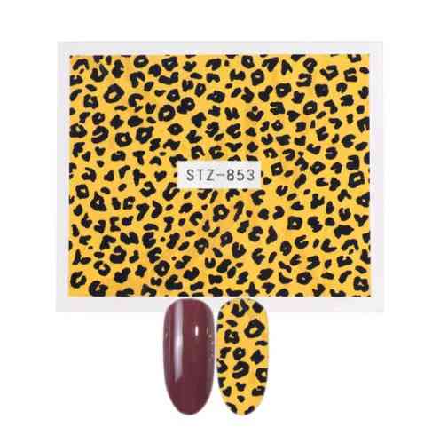 Стикеры для ногтей леопардовые - размер наклейки 6*5см, инструкция по применению есть в описании Киев