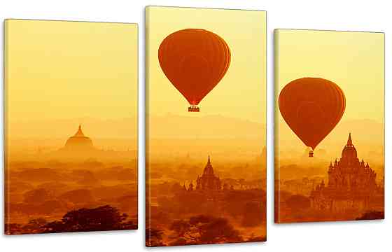 Модульная картина в гостиную / спальню   Повітряна куля   Art-727_3 Киев