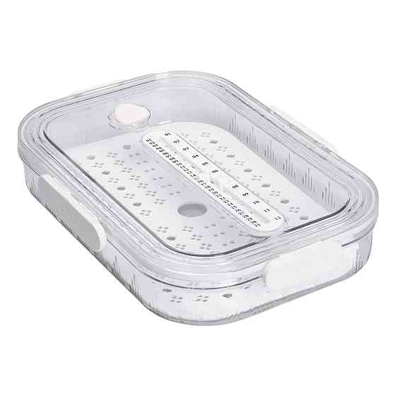 Контейнер для їжі пластиковий 32.5х22.5х6 см Білий HP-27-6 Коломия