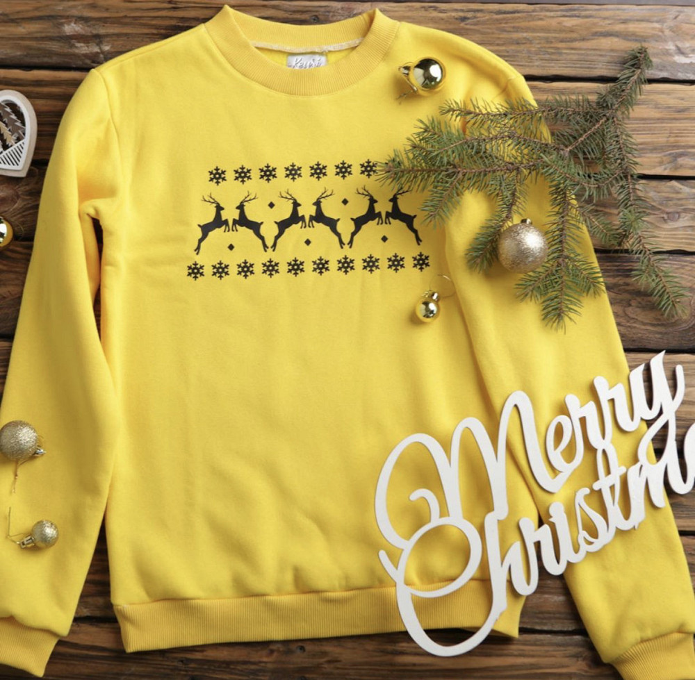 Жіночий/Жіночий Новорічний Світшот — З оленями Чернівці - фото 1