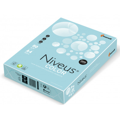 Бумага Mondi Niveus COLOR Pastel Blue A4, 80g, 500sh (A4.80.NVP.MB30.500) Винница - изображение 1