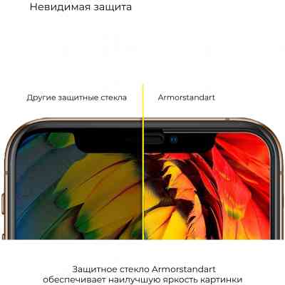 Стекло защитное Armorstandart Full Glue TECNO POP 3 (BB2) Black (ARM57585) Винница