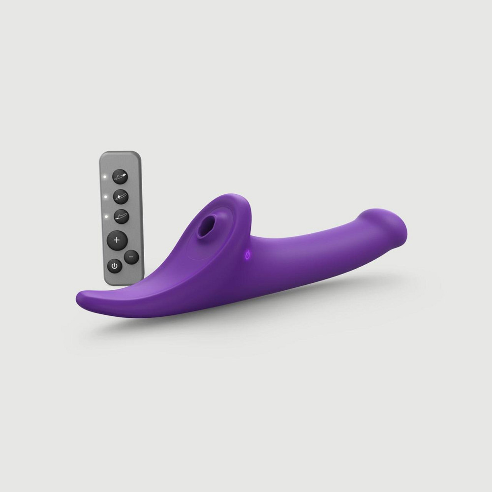 Вибронасадка для страпона с вакуумной стимуляцией Strap-On-Me Multi Orgasm Dildo S Purple Sex Aura Киев - изображение 1