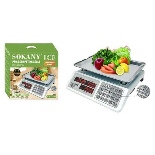 Электронные торговые весы SK-19080 с подсчётом стоимости, тарирование, накопление веса, дисплей Одесса - изображение 1