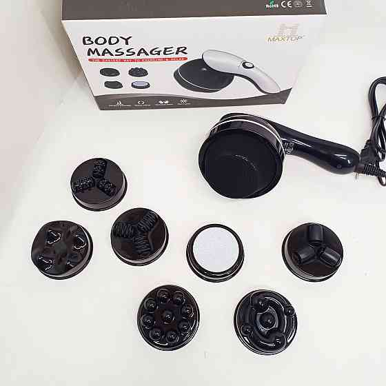 Профессиональный массажер для мышц, Массажер ударный для спины Ударный тела с насадками WB-83 Львов