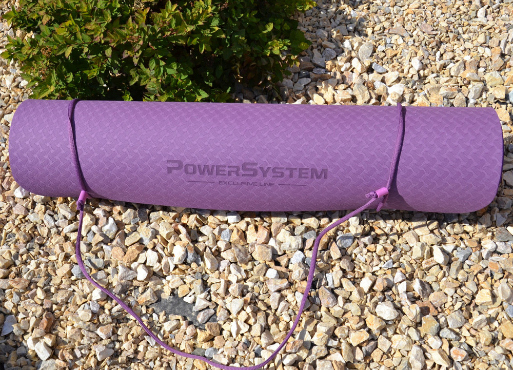 Килимок для йоги та фітнесу Power System PS-4060 TPE Yoga Mat Premium Purple (183х61х0.6) Кам'янське - фото 8