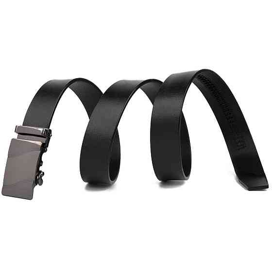 Ремінь чоловічий c затемненій пряжкою хвиля Vintage 20250 Чорний Київ