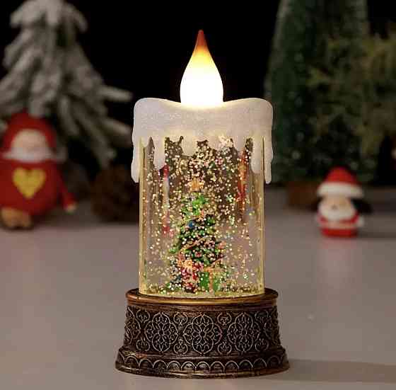 Новорічна LED свічка на батарейках Сміла