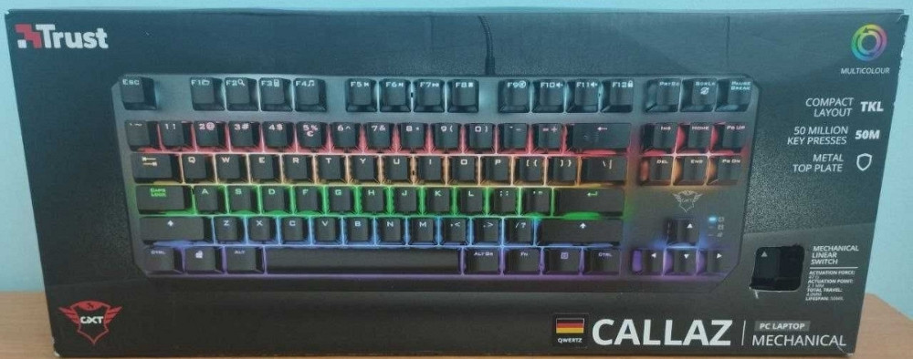 Клавіатура: Trust GXT834 CALLAZ Tkl KEYBOARD. Київ - фото 3