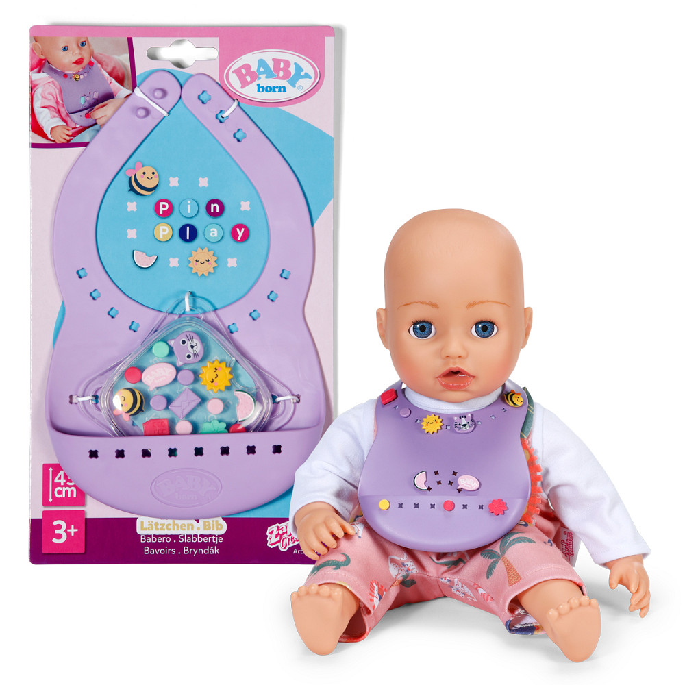 Нагрудник для ляльки Baby Born серії Pinplay – Стильне годування Днепр - изображение 1