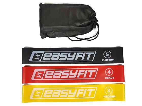EasyFit Гумові кільця для фітнесу EasyFit набір 3 шт Коломыя