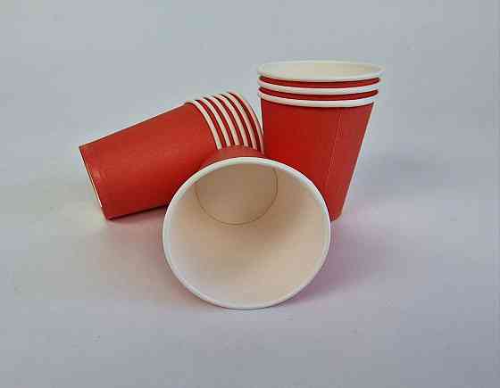 Паперові склянки кольорові 175 мл "КРАСНИЙ БІЛИЙ" Маестро (50 шт.) Харків