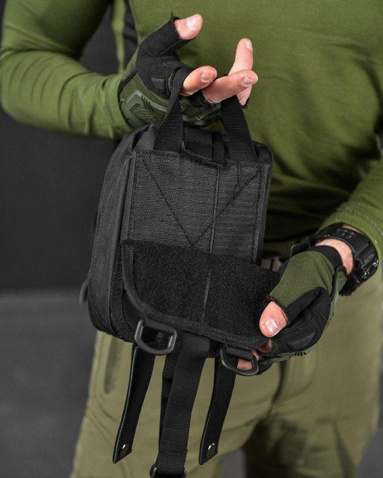 Аптечка тактична швидке скидання black ВТ6631 Одеса - фото 3