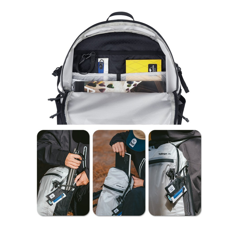 Рюкзак ультралегкий Naturehike CNK2300BB012, 15 л, білий Киев - изображение 13