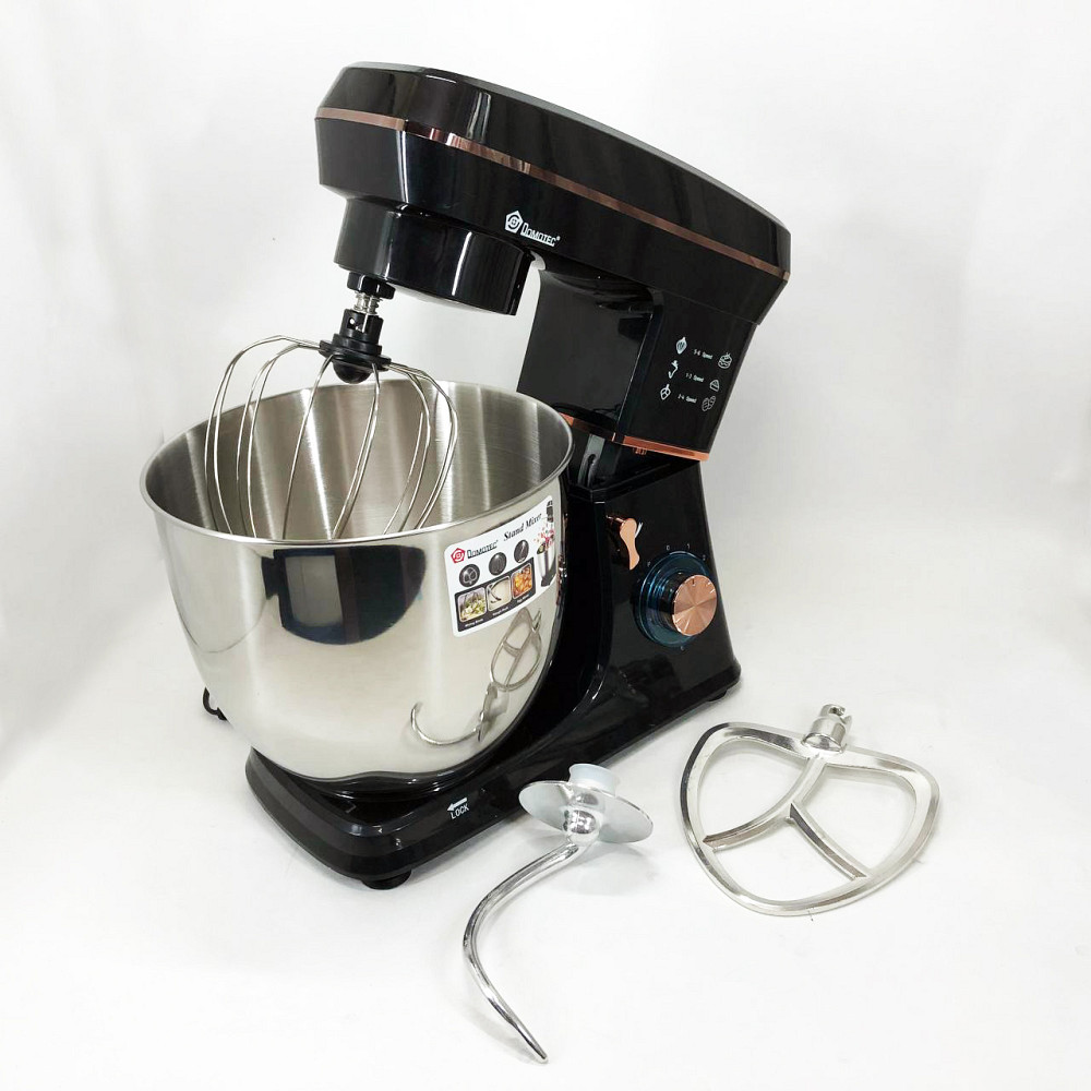 Миксер для взбивания кремов Domotec R 6673 12 л, Миксер с железной чашей, Тестомес с большой чашей PK-53 Львов - изображение 5