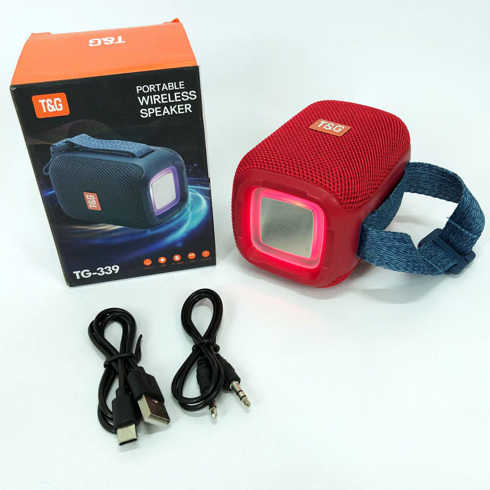 Хороша bluetooth колонка TG339, Колонка з динамічним led підсвічуванням з ргб підсвічуванням VH-43 Львів - фото 13