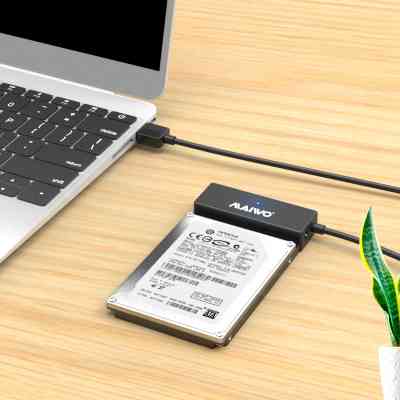 Адаптер Maiwo USB 3.0 to HDD SATA 2,5"/3,5"/5,25"/SSD, PA 2V/2A black (K10435A) Винница