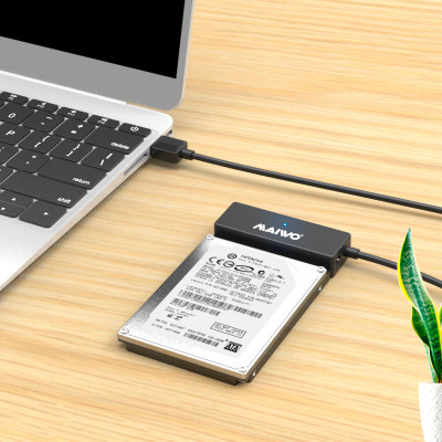 Адаптер Maiwo USB 3.0 to HDD SATA 2,5"/3,5"/5,25"/SSD, PA 2V/2A black (K10435A) Винница - изображение 4