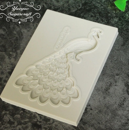 Молд кондитерский Павлин 80 на 55 мм серый Киев - изображение 3