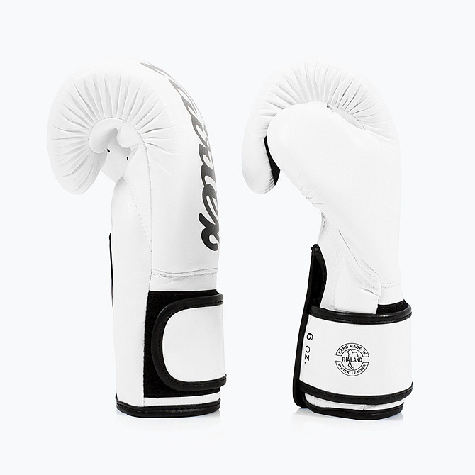 Боксерські рукавиці Fairtex BGV14 White 16 унцій (бинти в комплекті) Каменское - изображение 5