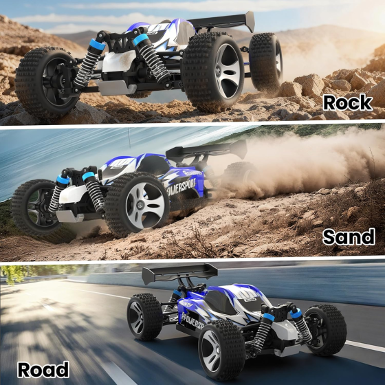 Радіокерований позашляховик SIMREX 1:18, 4WD, до 45 км/год, 2.4 ГГц, 2 акумулятори, LED-фари, RC монстр-трак Київ
