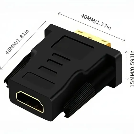 Адаптер DVI-I на HDMI, позолочений, для монітора Київ