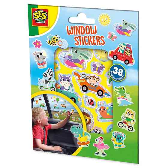 Набір наліпок на вікна – Веселі тварини Днепр