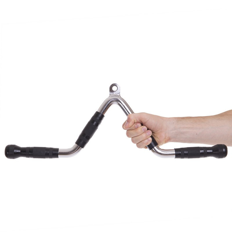 Рукоятка для тяги на трицепс V-образная обрезиненная Zelart 2739 Киев - изображение 2