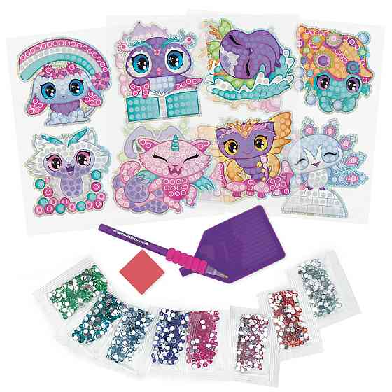 Набір для створення стикерів з алмазною мозаїкою – Космічні улюбленці Дніпро