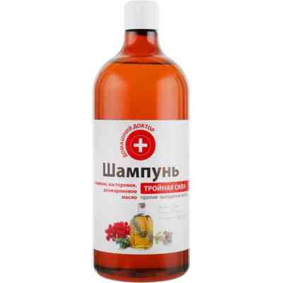 Шампунь Домашній Доктор Тройная сила 1000 мл (4823015929809) Винница