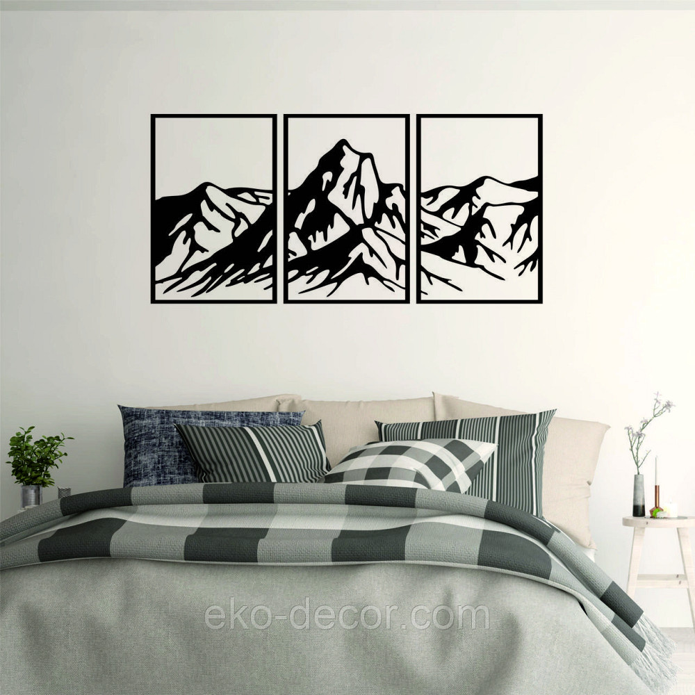 Декоративне настінне Панно «Гори», Декор на стіну Київ - фото 2