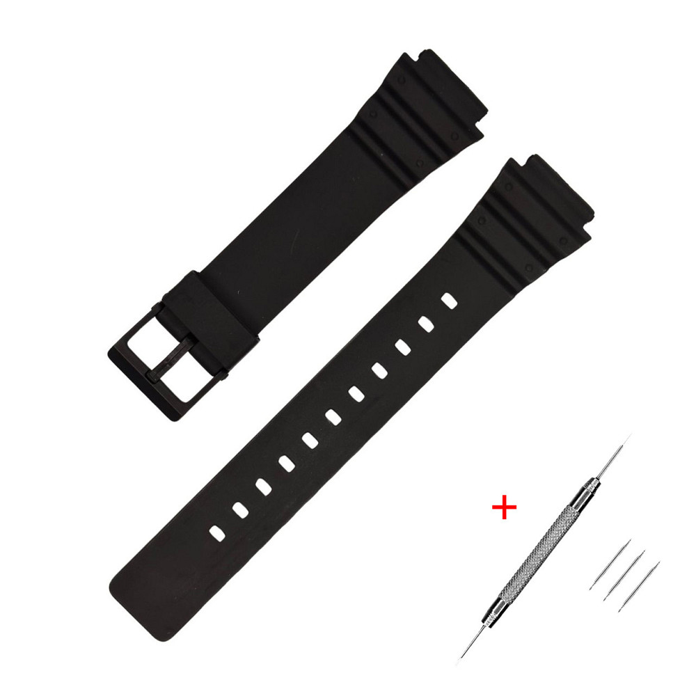 Ремінець для Casio MRW-200H 18 mm All Black SBR Київ - фото 1