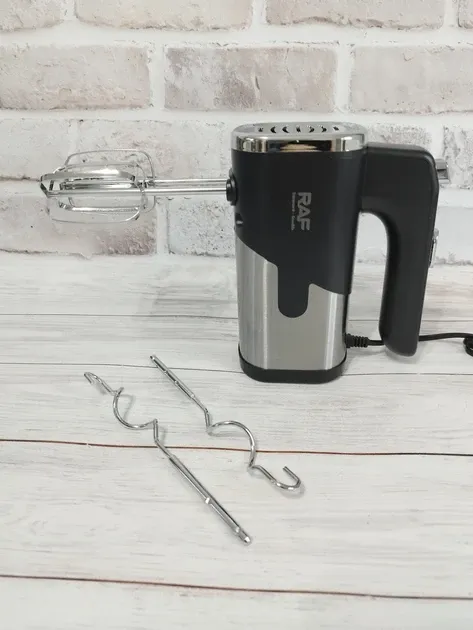 Міксер ручний для кухні 300 Вт на 5 швидкостей RAF R-6630 ркжим турбо, 4 насадки для збивання та замісу, PT Одеса - фото 7