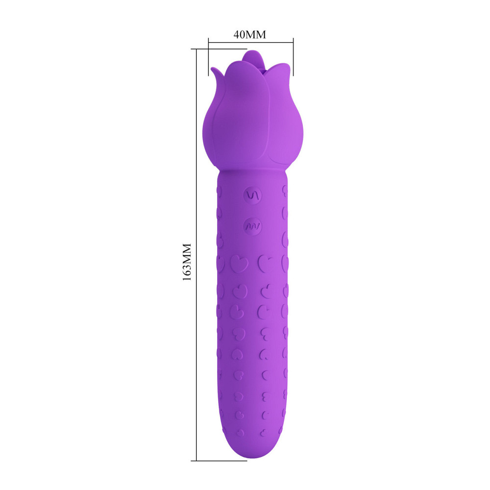 Вибратор PRETTY LOVE All Rounder Dual-Action, силикон, фиолетовый, двойная стимуляция Sex Aura Киев - изображение 2