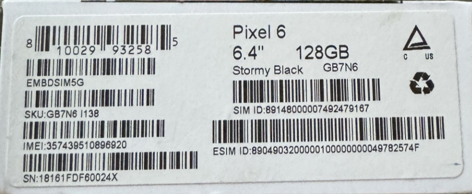 Смартфон: Google Pixel 6 Stormy Black 128Gb. Київ - фото 4