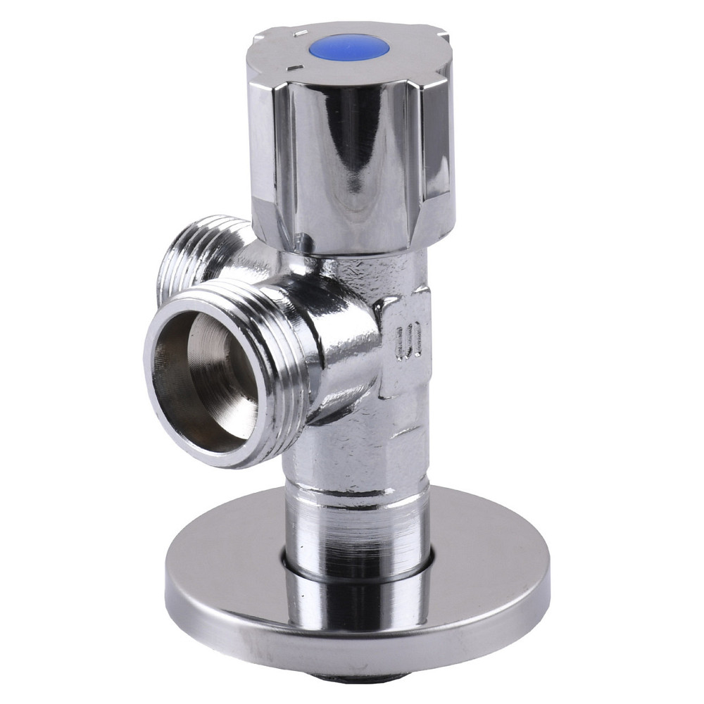 Кран шаровой угловой двойной SELBA 1/2″х 1/2″х3/4″ DOUBLE (SL1599) (000024297) Киев - изображение 2