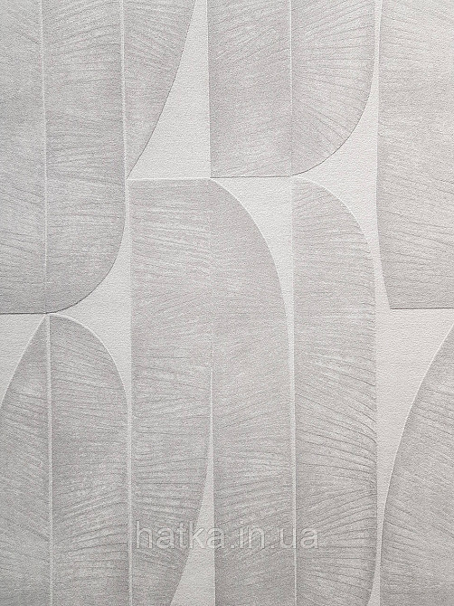 Шпалери вінілові на флізеліні AS creation Metropolitan stories By Time 0,53х10 модерн листя фігури смужки сірі білі Київ - фото 1