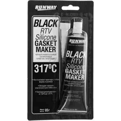 Герметик автомобільний Runway Black RTV Silicone 85 г (RW8501) Вінниця