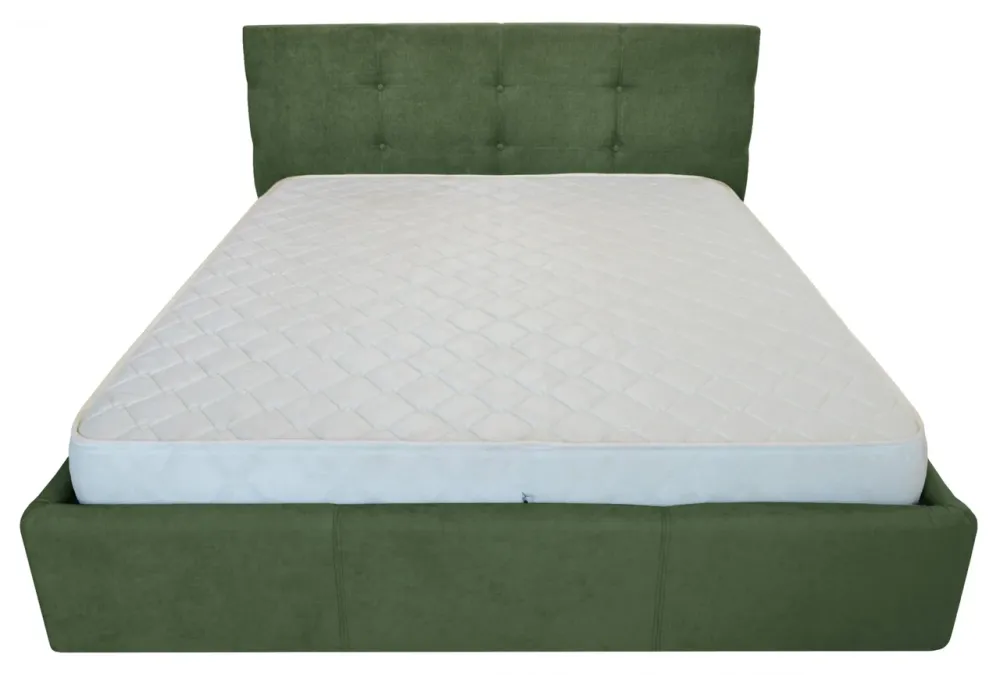 Кровать Двуспальная Manchester Comfort 160 х 190 см С подъемным механизмом и нишей для белья Зеленый Киев - изображение 2